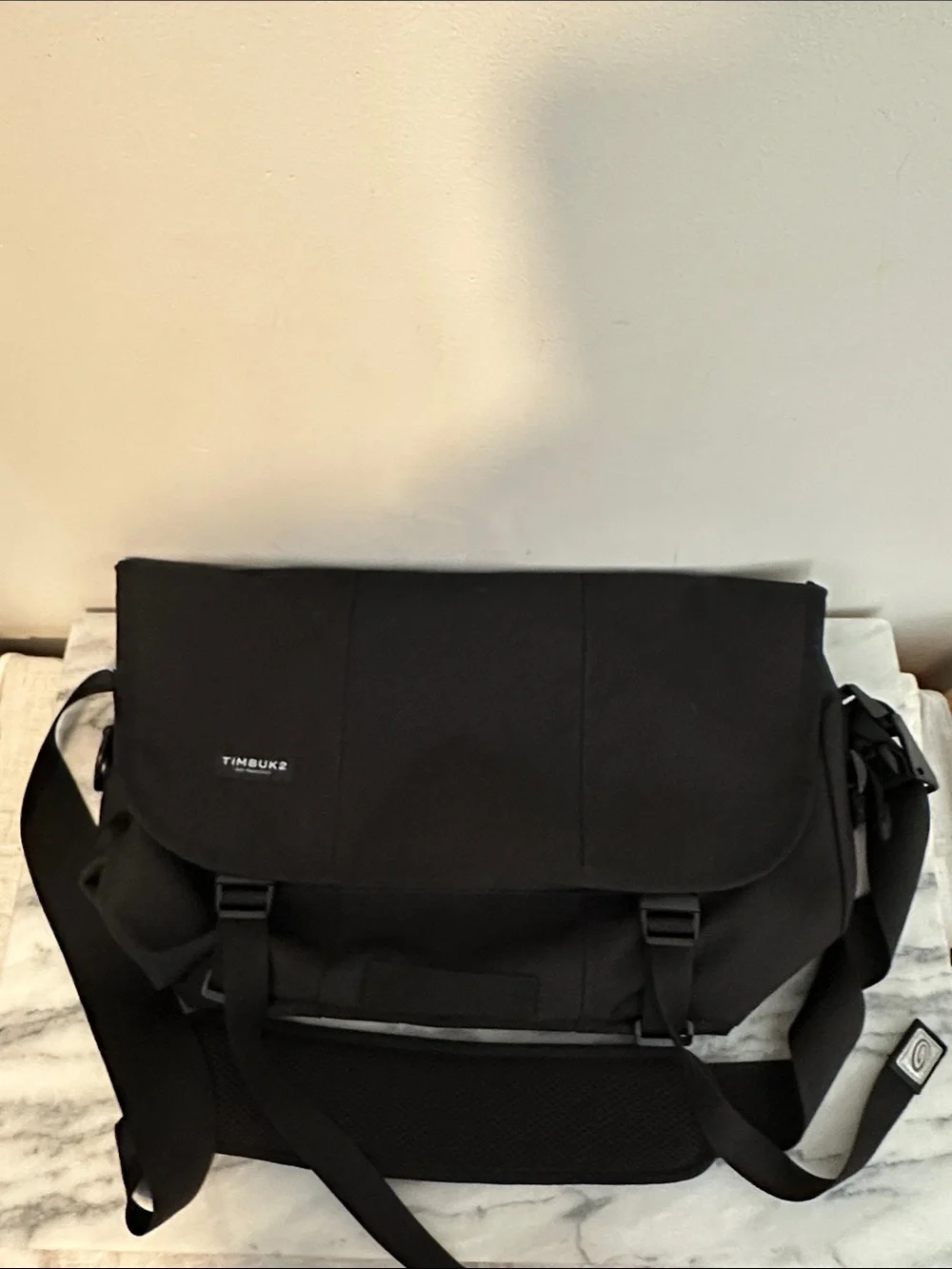 Timbuk2 Black Messenger Bag with Padded Strap